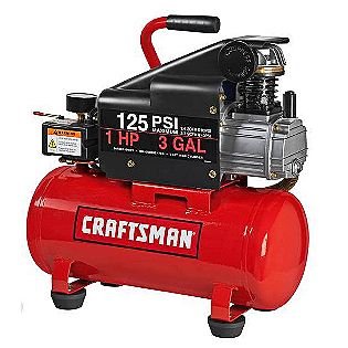 3 Gallon 2.4CFM @90 psi compressor