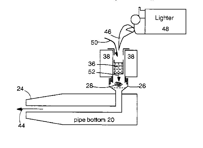 A passive-convection "vaporization pipe" with flame filter 